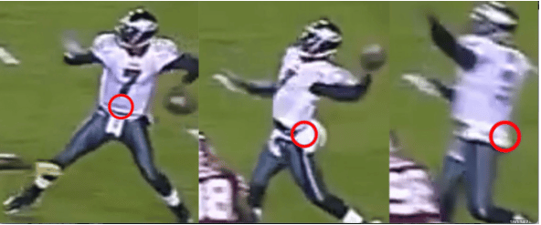 Michael Vick Longest Throw Example