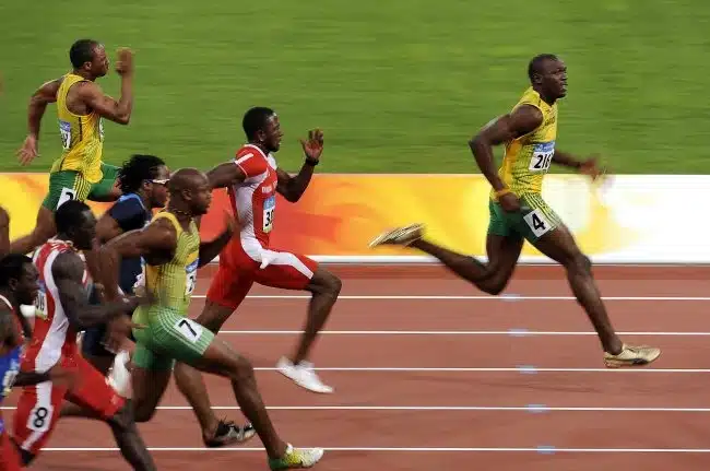 Increase top speed Usain Bolt sprinting example